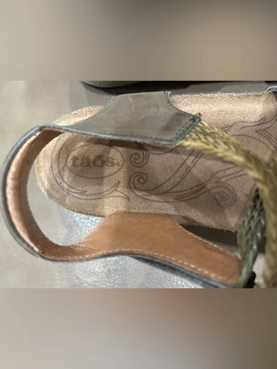 Taos Footwear Natural Beige Braided Comfort Sandal for Women - Picture 3 of 8